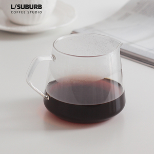 小西郊 耐热玻璃分享壶 咖啡壶冰滴滤V60简易手冲咖啡下壶