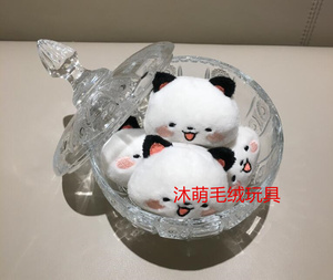 可爱小猫咪毛绒玩偶DIY发饰娃娃 儿童玩偶超萌小猫咪公仔娃娃4CM