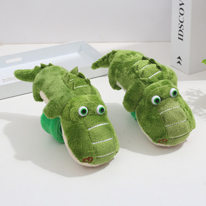 创意呆萌儿童表演节目派对装饰品绿色鳄鱼玩偶手环啪啪圈23CM