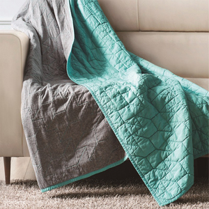 外贸韩国针织天竺棉水洗夏被宿舍床垫绗缝被沙发毯空调盖毯午睡毯