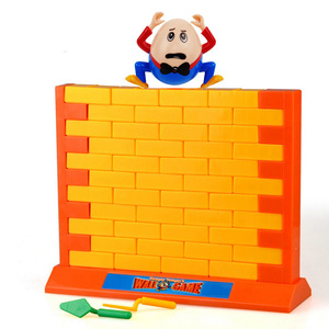 小捣蛋拆墙游戏儿童益智双人砌砖块亲子双人互动桌游推墙积木玩具