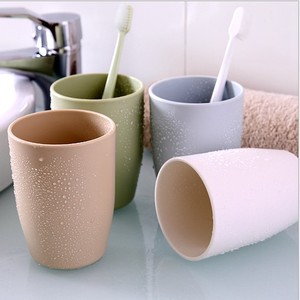 T韩国创意漱口杯水杯旅行儿童环保小麦刷牙杯情侣牙刷杯洗漱杯