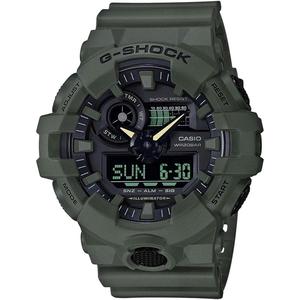 CASIO卡西欧G-Shock GA-700UC复古橄榄绿防水LED灯闹钟男士腕表