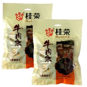 包邮 广西南宁特产桂荣牌香辣味牛肉条150g*2袋/3袋 牛肉干片肉类