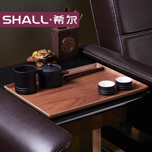 托盘长方形 日式家用杯盘 茶杯木纹创意盘子复古仿木茶壶茶具密胺