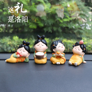 中式国潮风唐仕女树脂工艺品摆件创文创礼品洛阳旅游伴手礼纪念品