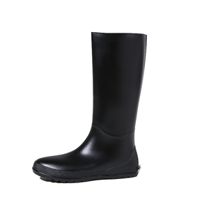 罗兰茵雨鞋女款2024新款高筒塑胶雨靴防水软底平跟水鞋防滑长筒