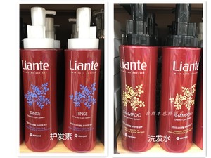 韩国进口正品丽安特 利安特 liante 山茶花顺滑洗发水护发素600ML