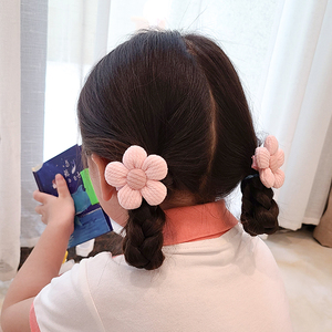 可爱小花发圈发夹儿童发饰韩国女童公主发卡宝宝扎头发皮筋头绳