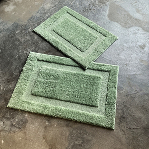 绿色回子格简约夏季速干浴室吸水地垫卫生间卫浴地毯环保好打理
