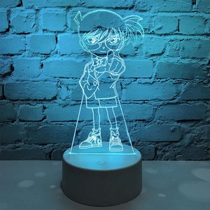 名侦探柯南遥控小夜灯工藤新一创意3D动漫台灯送男女同学生日礼物