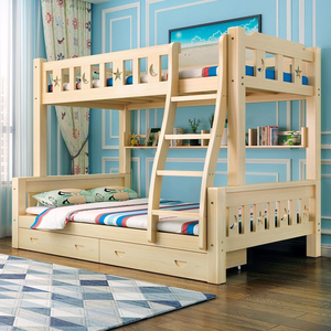 上下床双成层床人实木床母床1.9米2米长 1米子宽松木床儿童高低床