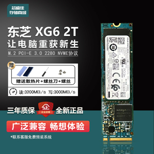 东芝/铠侠 XG6 2T  M.2 NVME固态硬盘 2tb 笔记本SSD 秒PM981a 1T