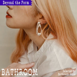 Bathroom现货Beyond the Form首饰品牌原创抽象雕塑感耳环简约