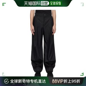 香港直邮潮奢 ADER Error 男士 黑色未收边长裤 BMADFWSA0204