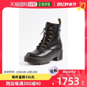 香港直邮潮奢 Dr. Martens 马丁大夫 女士 Leona 7 钩扣靴子 DRMA