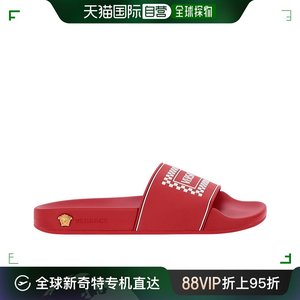 香港直邮VERSACE 女士红色平底露趾拖鞋 DSR822C-DGOSV-DRWOT