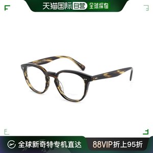 Oliver Peoples奥利弗男士眼镜框复古圆形玳瑁色简约眼镜架板材