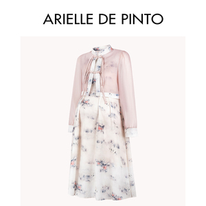 法国ARIELLE DE PINTO孕妇装夏款温柔风淑女唯美气质连衣裙两件套
