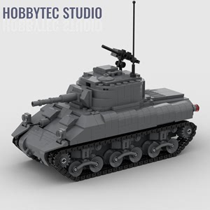 LEGO 乐高 二战美国 M4A1 坦克 816pcs io+PDF「设计图纸」