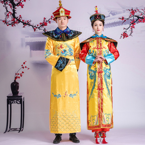 清朝古装皇帝服装皇上龙袍宫廷影视道具皇阿玛皇后清代演出服戏服