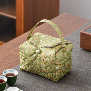 户外旅行茶具收纳包袋家用快客杯便携一壶两茶杯茶壶收纳盒包袋子