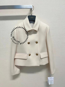 欧洲正品代购 Dior/迪奥 23早春新款 白色双排扣小外套