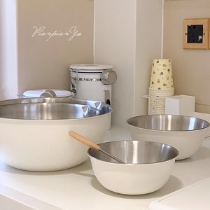 304不锈钢盆食品级家用和面盆料理碗洗菜揉面打蛋铁盆沥水篮圆盆