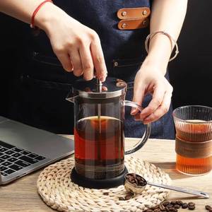 Mongdio法压壶咖啡壶咖啡手冲壶摩卡壶煮咖啡壶家用小型过滤器
