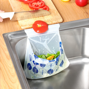 日本垃圾袋 自粘水槽沥水袋厨余垃圾过滤网袋 残渣剩饭收纳袋