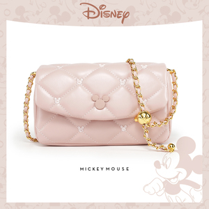 Disney/迪士尼2024春夏限定款米奇绣线小方包单肩斜挎通用款女包