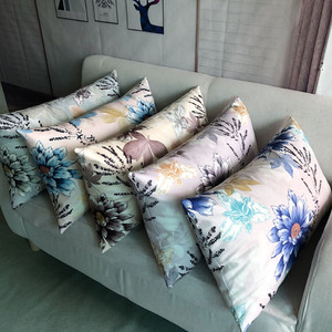 新款长方形绒布靠垫客厅沙发抱枕套床头腰枕腰靠简约现代定做尺寸