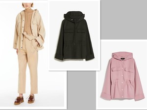 意大利购 2024春夏 MaxMara WEEKEND 羊毛 连帽 轻薄 大衣 RANGO