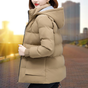 加厚羽绒棉服女款冬季2023新款洋气妈妈中款棉衣女士加绒保暖外套