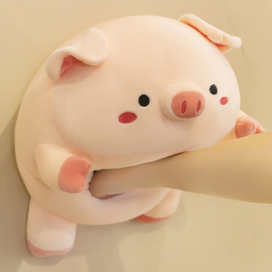 猪猪玩偶抱枕女生睡觉柔软抱抱可爱趴趴布娃娃男生小公仔毛绒玩具