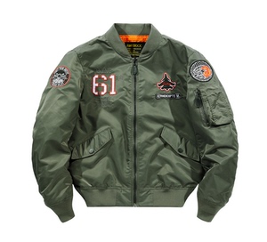 2024春新款美式空军ma1飞行员男女夹克衫飞机刺绣工装飞行服外套
