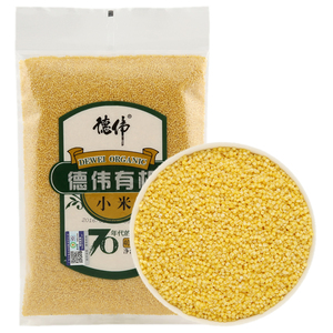 德伟有机小米400g*3真空袋黄小米东北小米杂粮米饭伴侣月子宝宝米