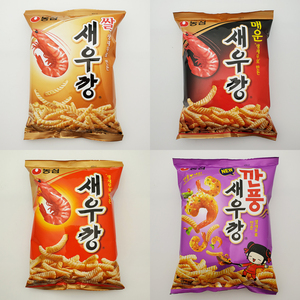 韩国进口 农心虾条原味辣味组合装虾米条膨化鲜虾条休闲膨化零食