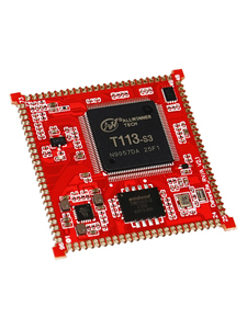 全志T113s3工业控制SocketCAN开发显示控制RS485核心板