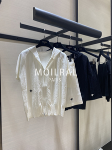 MOILRAL高端大牌黑色休闲套装女2024年春季新款上衣短裙两件套