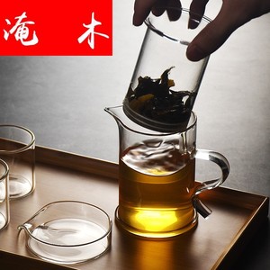 淹木茶壶耐热玻璃过滤泡茶器小号透明花茶红茶壶家用功夫茶具茶杯