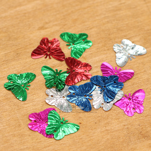 彩色蝴蝶手缝亮片DIY珠片手工辅料儿童创意美工衣服装饰材料配件