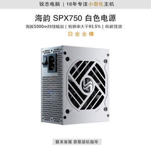 海韵SEASONIC 白金全模FOCUS SPX750白色750W SFX小电源 十年质保