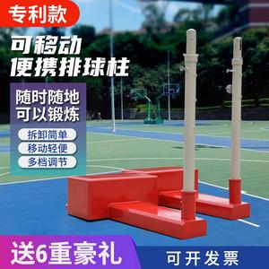 移动羽毛球网架便携式室外标准专业网球架气排球柱男排女排多功能