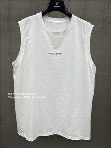 BOBO1972白色坎肩背心女外穿夏季设计感小众宽松无袖t恤吊带上衣