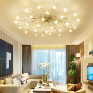 客厅LED吸顶灯现代简约北欧大气温馨卧室灯创意房间满天星星灯具