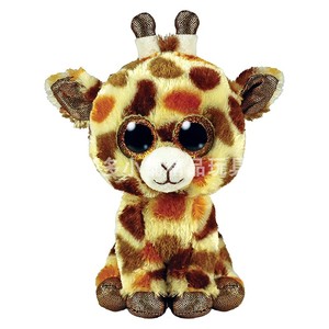 15厘米外贸热销棕褐色长颈鹿布娃娃大眼睛毛绒玩具儿童公仔礼物