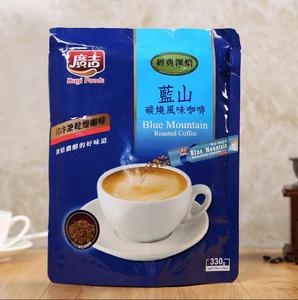台湾广吉蓝山风味炭烧咖啡三合一深焙袋装伴侣咖啡即速溶香醇条装