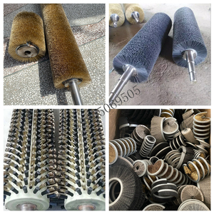 工业钢丝辊刷不锈钢丝镀铜杜邦丝抛光线材除锈内外绕式弹簧螺旋刷