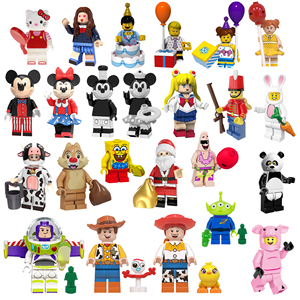 玩具总动员积木公仔动漫人物拼装玩具摆件搭配礼物圣诞动物可单卖